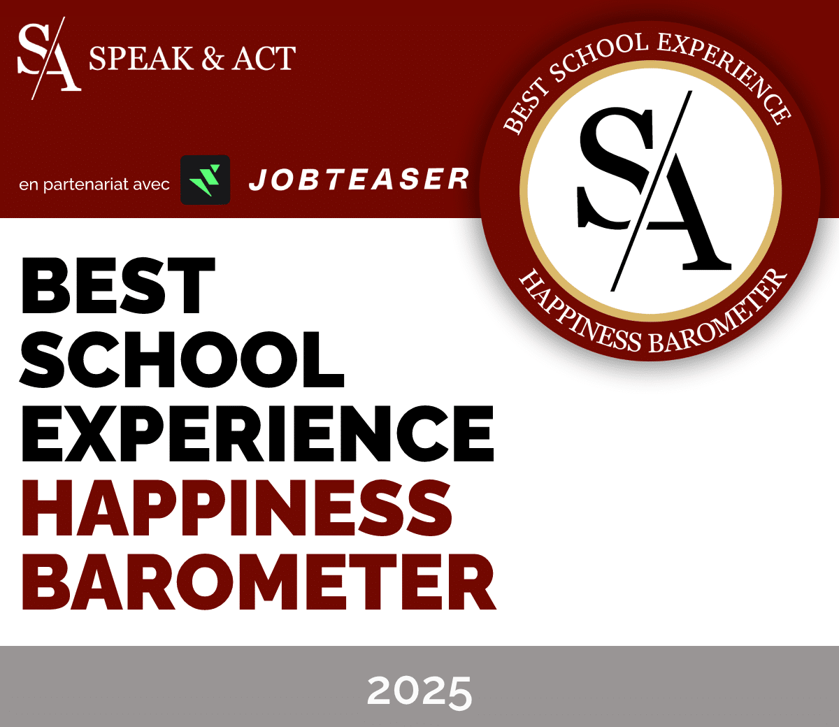 ENIGMA, labellisée Best School Experience 2025 par Speak & Act